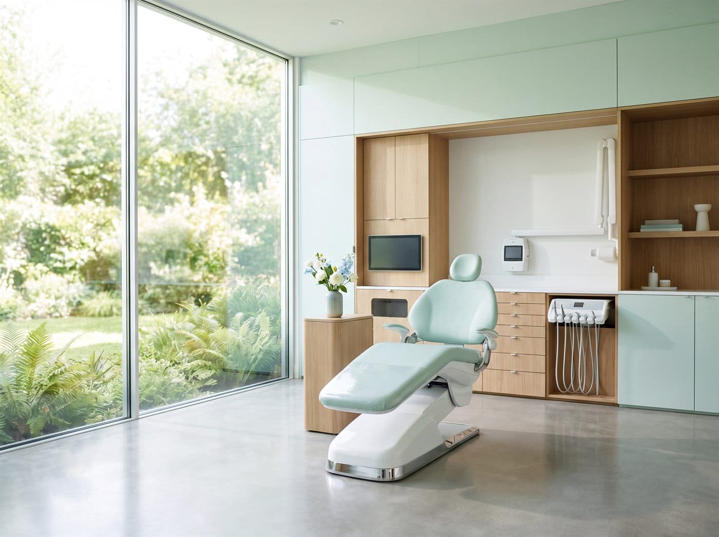 Modern, welcoming treatment room at an EU-regulated clinic in Romania