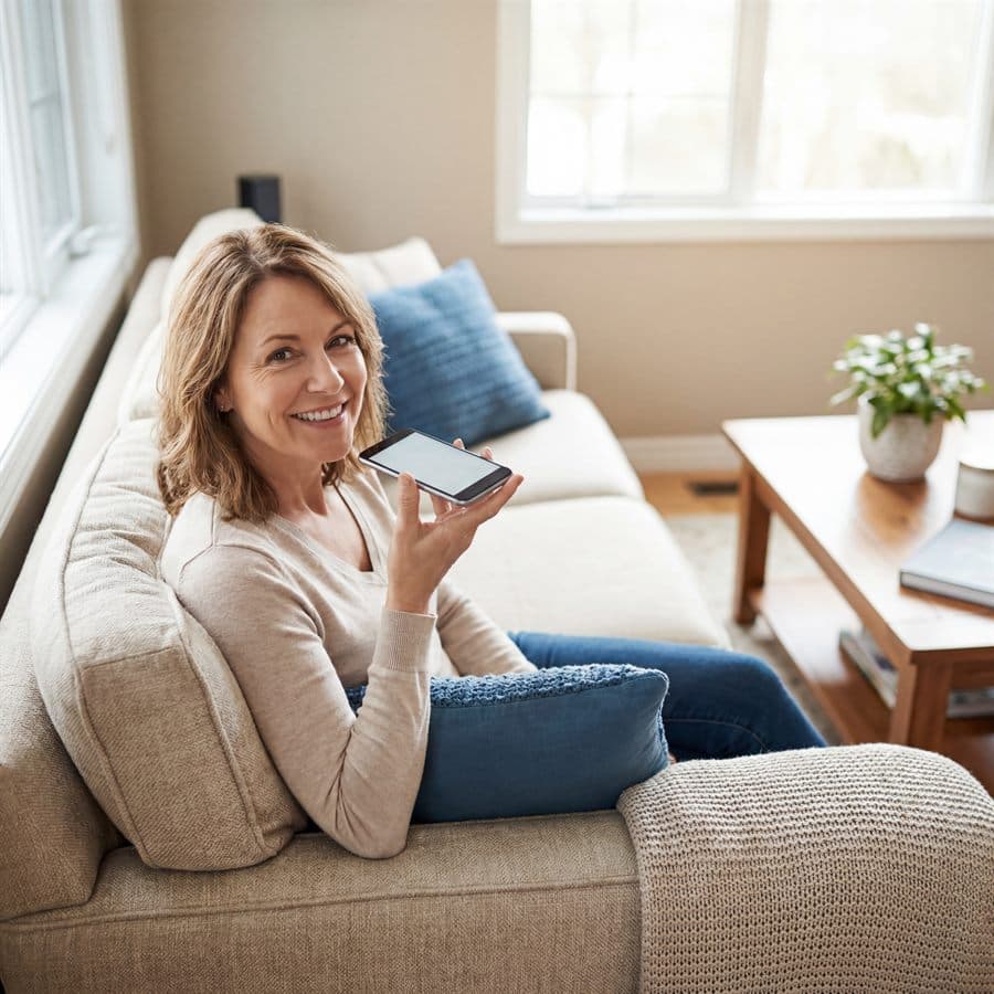 Patient sending dental photos for a free consultation